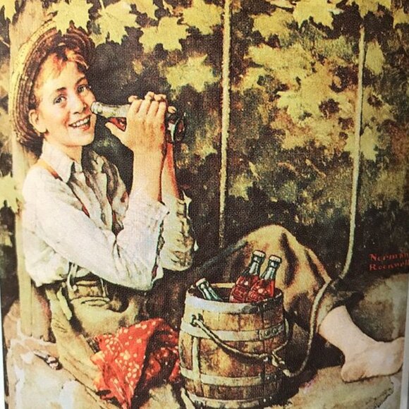 NWOT Set of 4 Vintage Coca-Cola Boys of Summer Round Tin + Refreshment Magnets - Picture 7 of 14